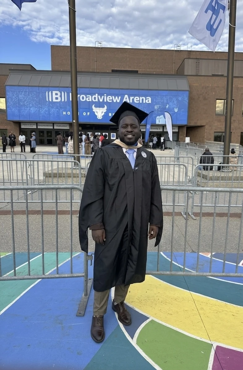 Zirah at his master’s graduation at the University at Buffalo